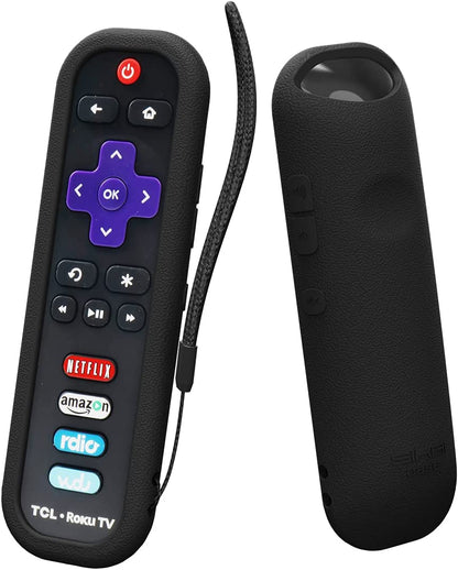 SIKAI For TCL Roku RC280 Remote Case Silicone Shockproof Protective Cover for Roku 3600R / TCL Roku RC280 TV Remote Control Case