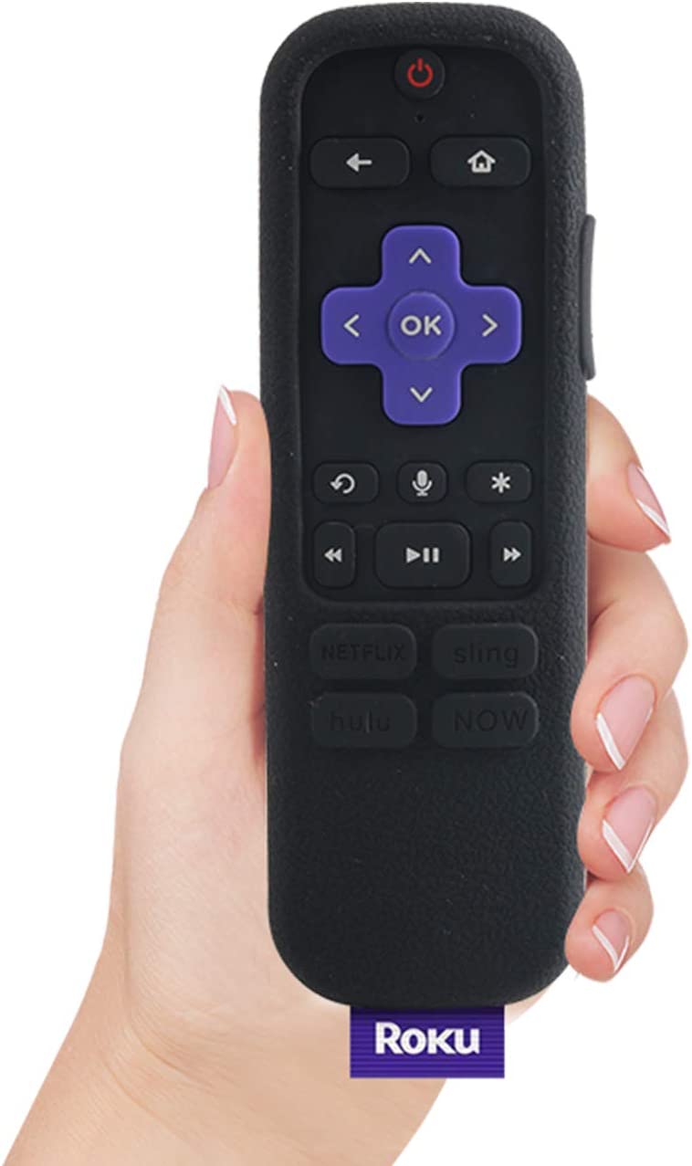 SIKAI Silicone Cover for Roku Streaming Stick Plus 3800R / 3810R Enhanced Voice Remote