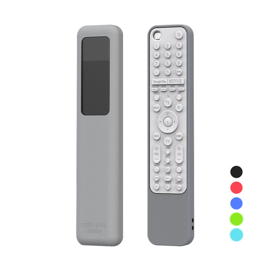 SIKAI Silicone Case for Sony RMF-TX600U TX600E RMF-TX500E Smart TV Voice Remote Control Shockproof Protective Cover with Remote