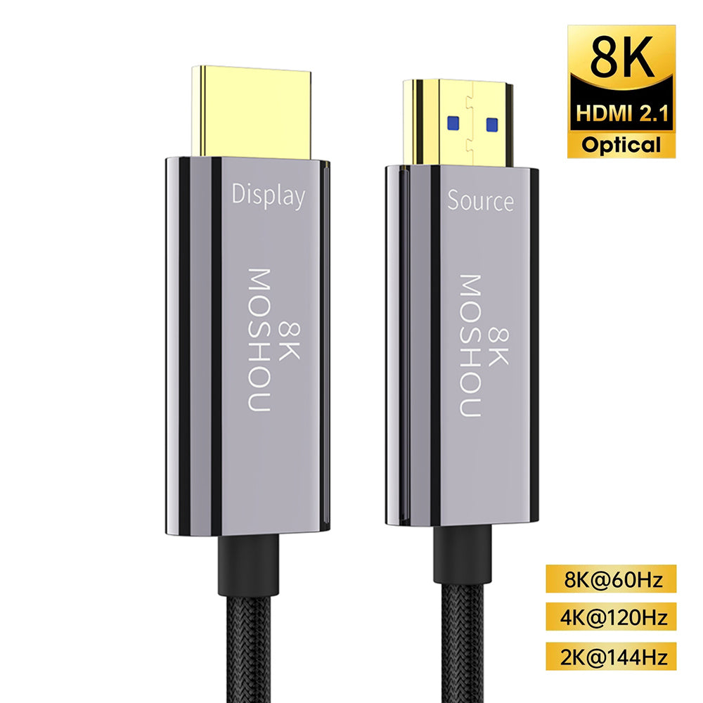 8K HDMI 2.1 Optical Fiber Cable eARC HDR 8K@60Hz 4K@120Hz Soft TPU Cover Cable for Xbox PS5 Samsung QLED TV Amplifier SIKAI CASE