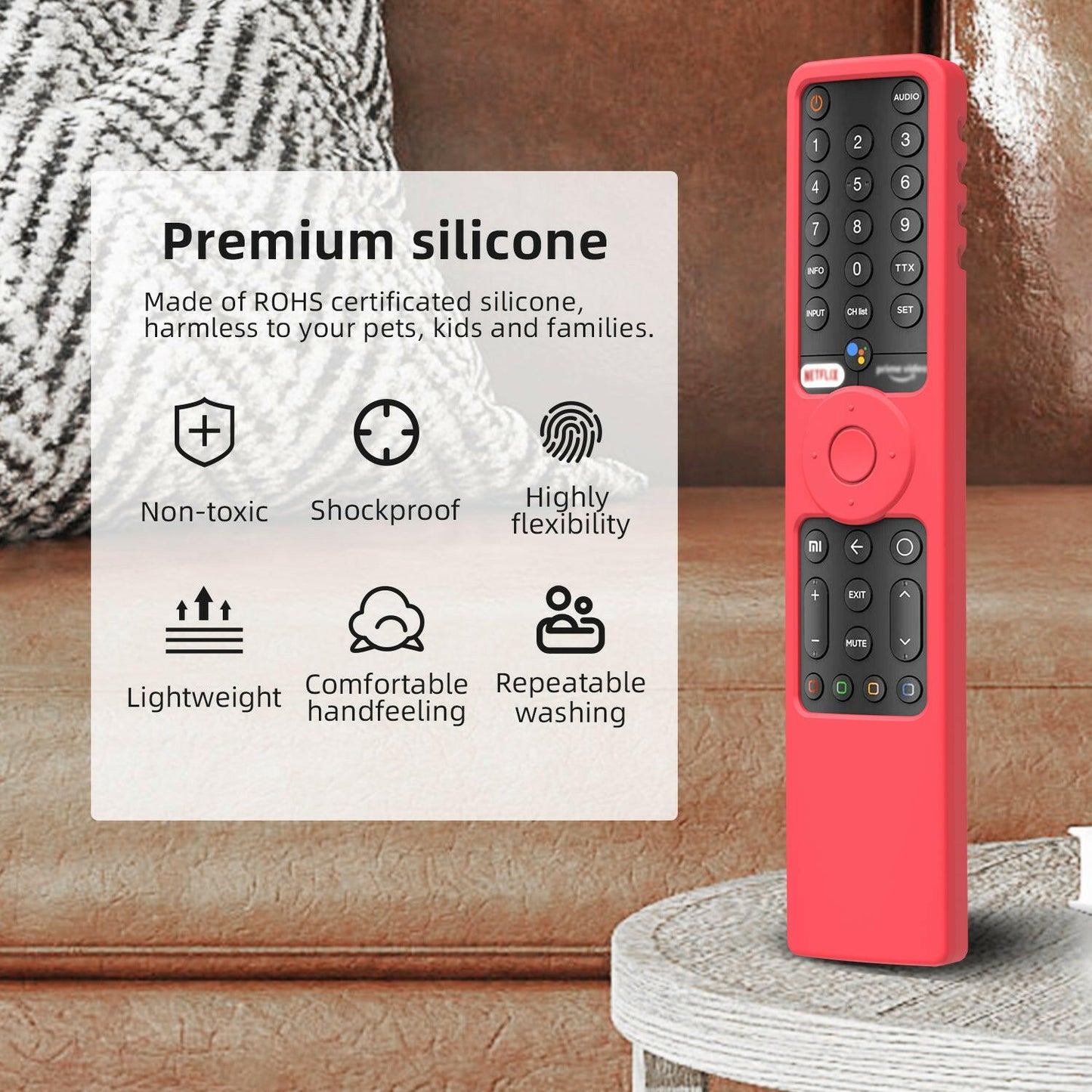 Case for Xiaomi Mi TV P1 50 43 P1E Q1 75 Q1E 55 XMRM-19 Bluetooth Voice Remote Control Luminous Protective Cover SIKAI CASE