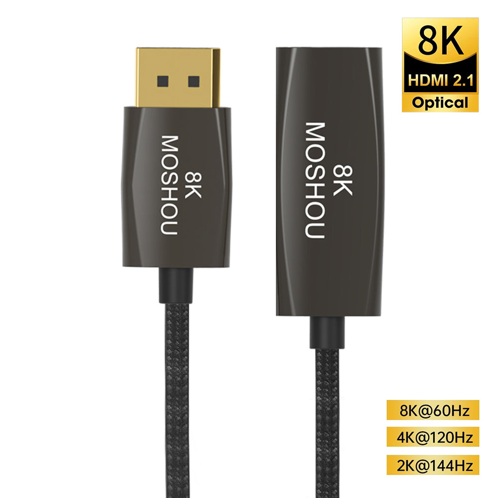 DisplayPort 1.4 to HDMI 2.1 Cable Adapter 8K@60Hz 4K@120Hz DP to HDMI Male to Female HDR Video Cord for TV RTX3070 SIKAI CASE