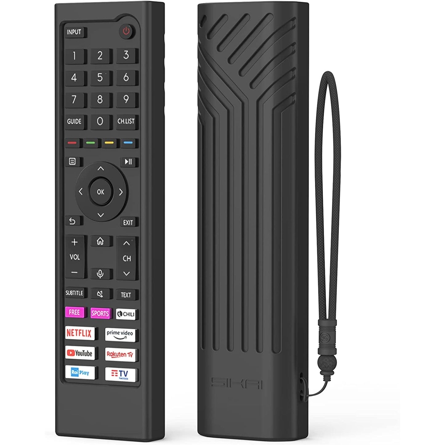 For Hisense TV Remote Control Protective Cover Compatible with Hisense ERF3C80H ERF3C80H(0012) Hisense QLED UHD 4K 2022 TV E78HQ A7GQ A6BG Remote Cover ERF3B80H ERF3D80H ERF3E80H,Anti-Slip Shell SIKAI CASE