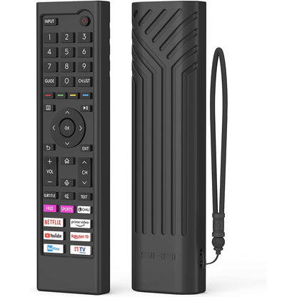 For Hisense TV Remote Control Protective Cover Compatible with Hisense ERF3C80H ERF3C80H(0012) Hisense QLED UHD 4K 2022 TV E78HQ A7GQ A6BG Remote Cover ERF3B80H ERF3D80H ERF3E80H,Anti-Slip Shell SIKAI CASE
