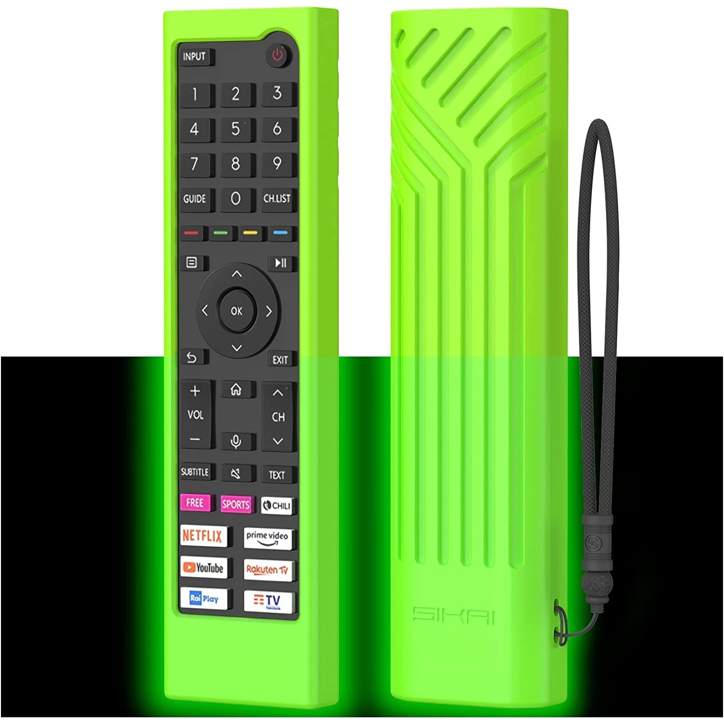 For Hisense TV Remote Control Protective Cover Compatible with Hisense ERF3C80H ERF3C80H(0012) Hisense QLED UHD 4K 2022 TV E78HQ A7GQ A6BG Remote Cover ERF3B80H ERF3D80H ERF3E80H,Anti-Slip Shell SIKAI CASE