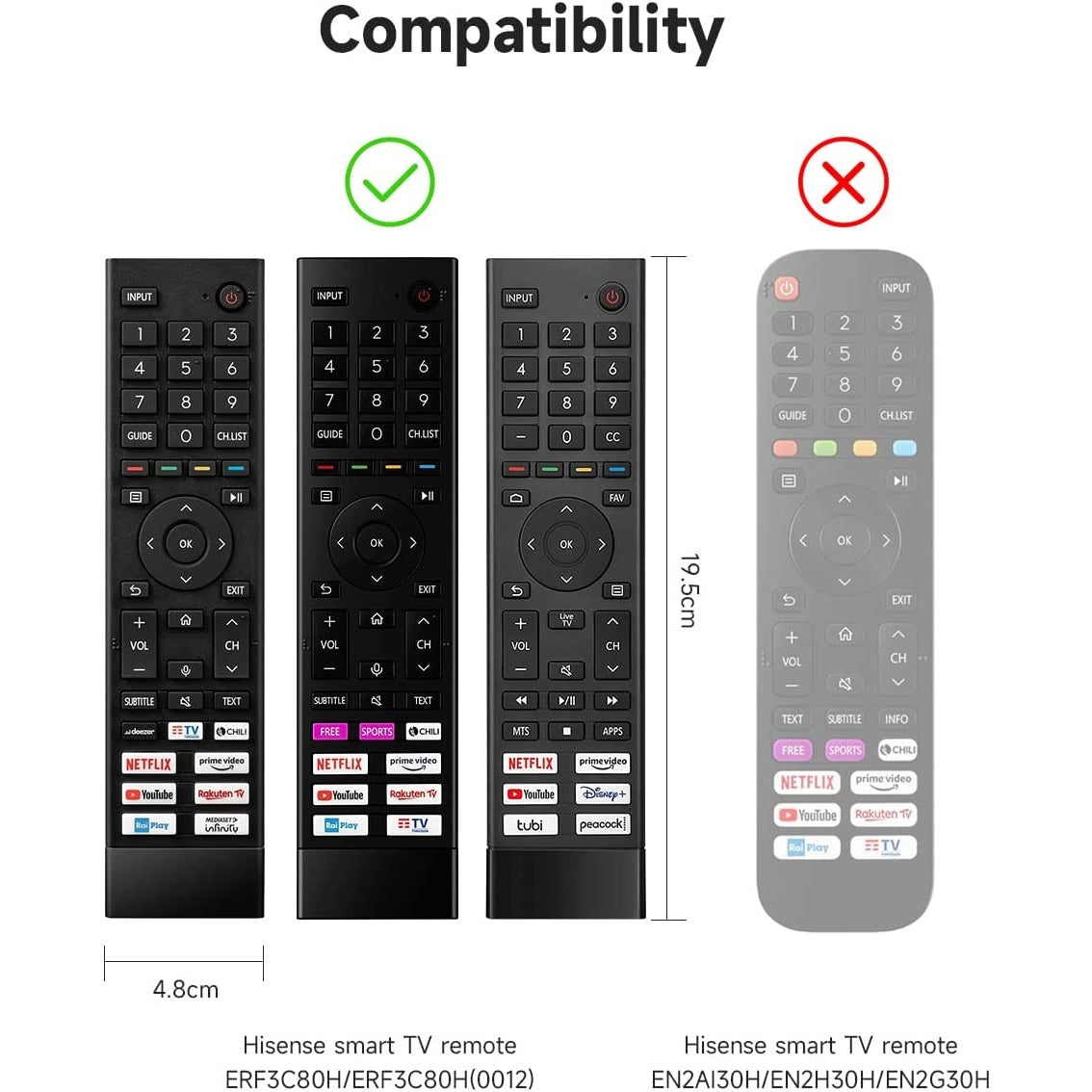 For Hisense TV Remote Control Protective Cover Compatible with Hisense ERF3C80H ERF3C80H(0012) Hisense QLED UHD 4K 2022 TV E78HQ A7GQ A6BG Remote Cover ERF3B80H ERF3D80H ERF3E80H,Anti-Slip Shell SIKAI CASE