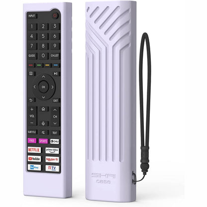 For Hisense TV Remote Control Protective Cover Compatible with Hisense ERF3C80H ERF3C80H(0012) Hisense QLED UHD 4K 2022 TV E78HQ A7GQ A6BG Remote Cover ERF3B80H ERF3D80H ERF3E80H,Anti-Slip Shell SIKAI CASE