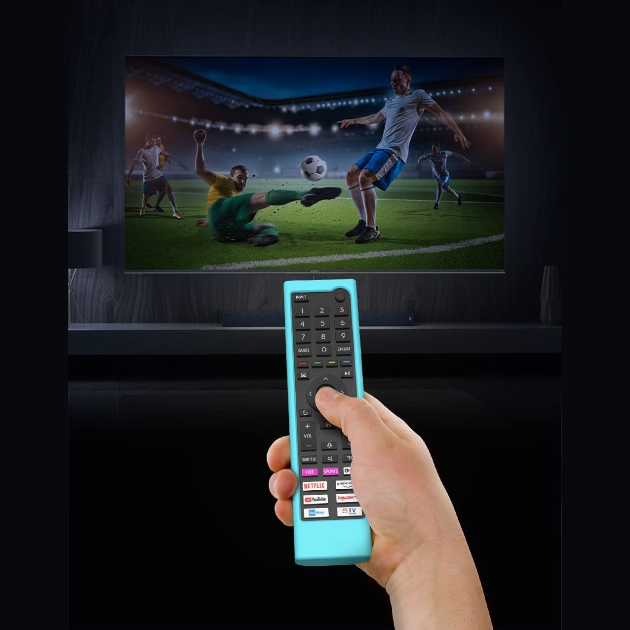 For Hisense TV Remote Control Protective Cover Compatible with Hisense ERF3C80H ERF3C80H(0012) Hisense QLED UHD 4K 2022 TV E78HQ A7GQ A6BG Remote Cover ERF3B80H ERF3D80H ERF3E80H,Anti-Slip Shell SIKAI CASE