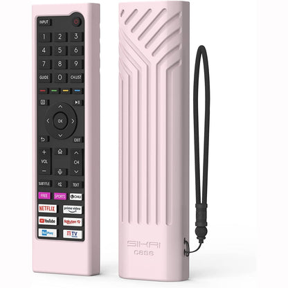 For Hisense TV Remote Control Protective Cover Compatible with Hisense ERF3C80H ERF3C80H(0012) Hisense QLED UHD 4K 2022 TV E78HQ A7GQ A6BG Remote Cover ERF3B80H ERF3D80H ERF3E80H,Anti-Slip Shell SIKAI CASE