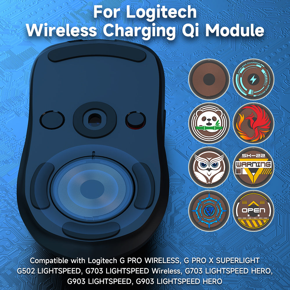 Gaming Mouse Wireless Charger QI Module Base For Logitech G502 G703 G903 G Pro X Shell GPW Wireless Magnetic Mouse Accessories SIKAI CASE