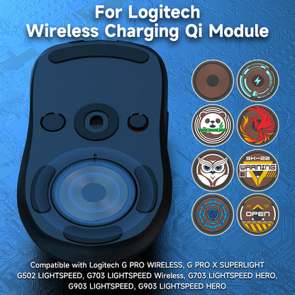 Gaming Mouse Wireless Charger QI Module Base For Logitech G502 G703 G903 G Pro X Shell GPW Wireless Magnetic Mouse Accessories SIKAI CASE