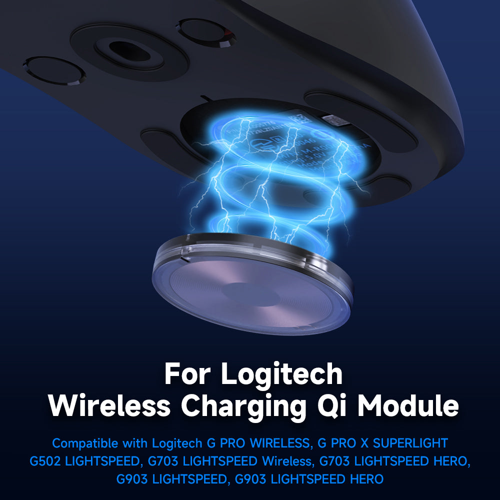Gaming Mouse Wireless Charger QI Module Base For Logitech G502 G703 G903 G Pro X Shell GPW Wireless Magnetic Mouse Accessories