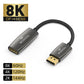 DisplayPort 1.4 to HDMI 2.1 Cable Adapter 8K@60Hz 4K@120Hz DP to HDMI Male to Female HDR Video Cord for TV RTX3070