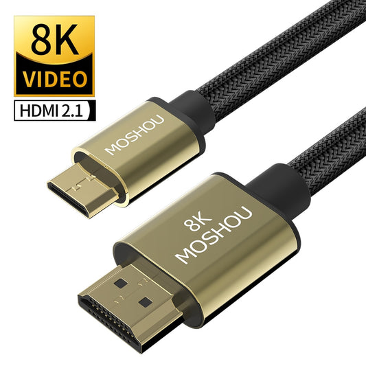 Mini HDMI to HDMI Cable MOSHOU 8K@60Hz 4K@120Hz SIKAI CASE