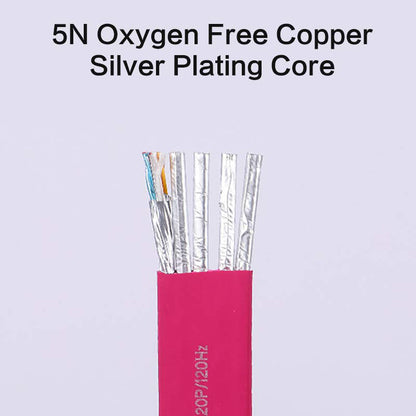 Pink Flat cable HDMI Cables UHD HDR 48Gbs 4K@60HZ 8K@120Hz Audio & Video Cables MOSHOU HDMI 2.1 Cord SIKAI CASE