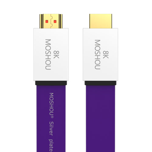 Purple Flat Cable 8K HDMI-compatible 2.1 Cables HDCP2.2 ARC 1m 2m 3m 4m Video Cord SIKAI CASE