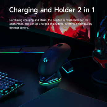 RGB Wireless Charger Charging Stand for Logitech Mouse and Razer Mouse SIKAI CASE