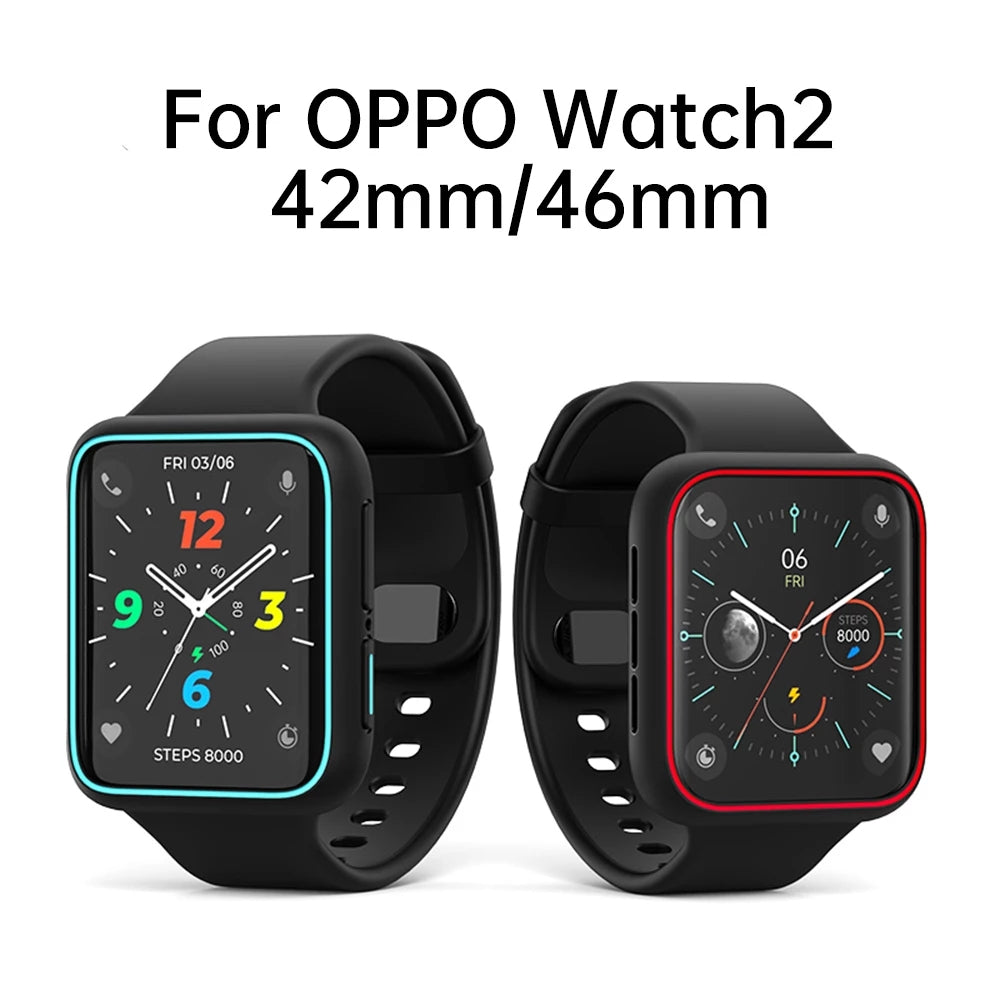 SIKAI Case For OPPO Watch 2 46mm 42mm Smart Band Cover Bumper Protector Shell For OPPO Watch 2 AMOLED Flexible Watch SIKAI CASE