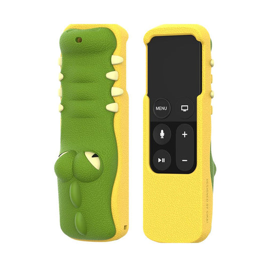 SIKAI Crocodile Silicone Case for Apple TV 4K 4th Gen Siri Remote Control Anti-scratch Remote Control Protective Case for Apple AirTag SIKAI CASE