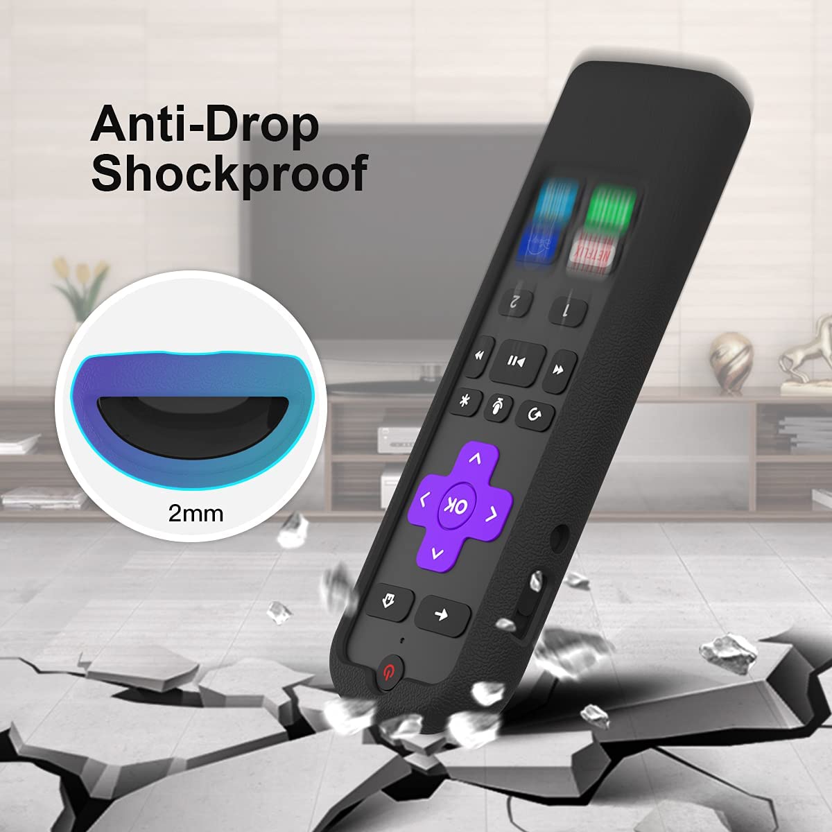 SIKAI Silicone Case for ROKU RCS01R Voice Remote Pro SIKAI CASE