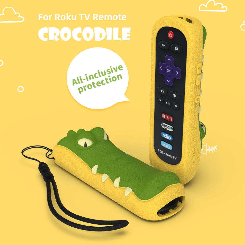 SIKAI Silicone Shockproof Protective Cover For TCL Roku RC280 Roku 3600R / TCL Roku RC280 TV Remote Skin-Friendly Anti-Lost With Remote Loop SIKAI CASE