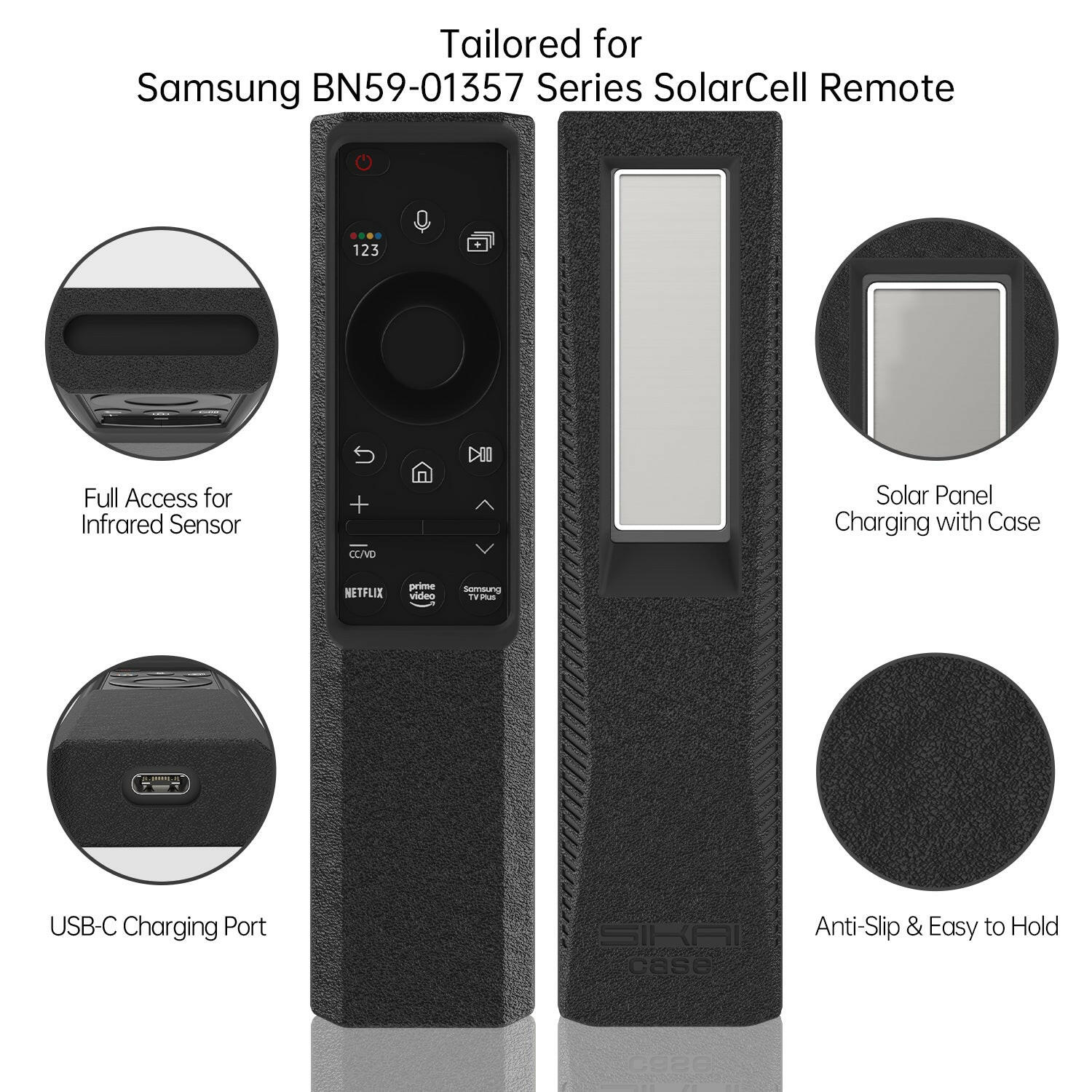 SIKAI TV Remote Control Case for Samsung QLED Smart TV BN59 TM1990C SIKAI CASE