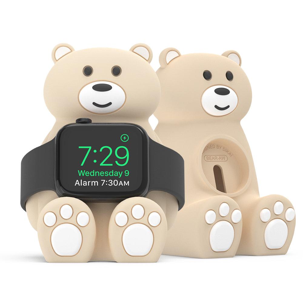 SIKAI Tiny Bear Silicone Watch Stand Station for Apple watch Series 9 8 7 6 5 4 3 2 1 SE1 SE2 SIKAI CASE