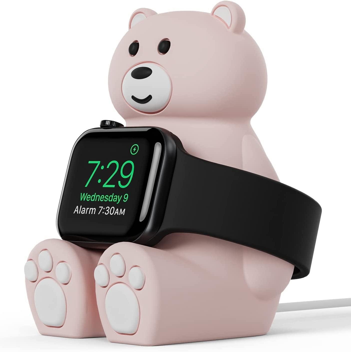 SIKAI Tiny Bear Silicone Watch Stand Station for Apple watch Series 9 8 7 6 5 4 3 2 1 SE1 SE2 SIKAI CASE