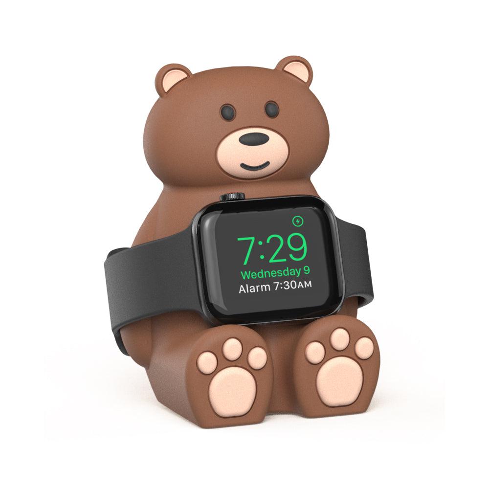 SIKAI Tiny Bear Silicone Watch Stand Station for Apple watch Series 9 8 7 6 5 4 3 2 1 SE1 SE2 SIKAI CASE