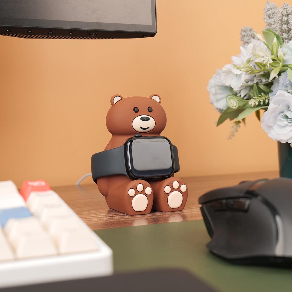 SIKAI Tiny Bear Silicone Watch Stand Station for Apple watch Series 9 8 7 6 5 4 3 2 1 SE1 SE2 SIKAI CASE