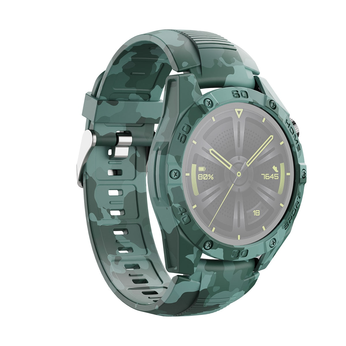 SIKAI for Huawei Watch GT3 46mm - Protective Case and Replacement Band Set in Camouflage Desig SIKAI CASE