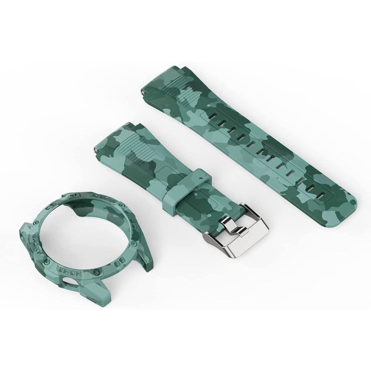 SIKAI for Huawei Watch GT3 46mm - Protective Case and Replacement Band Set in Camouflage Desig SIKAI CASE