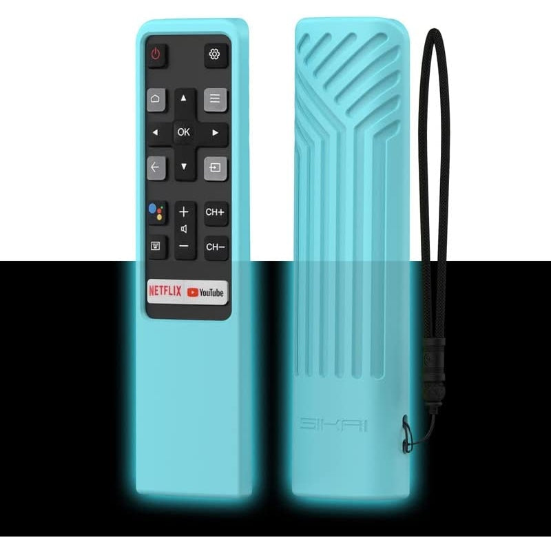 SIKAI silicone case compatible with TCL RC802V remote control, remote control for TCL EP680 S434 S334 S330 S430 Series Android HDR TV Remote Cover SIKAI CASE