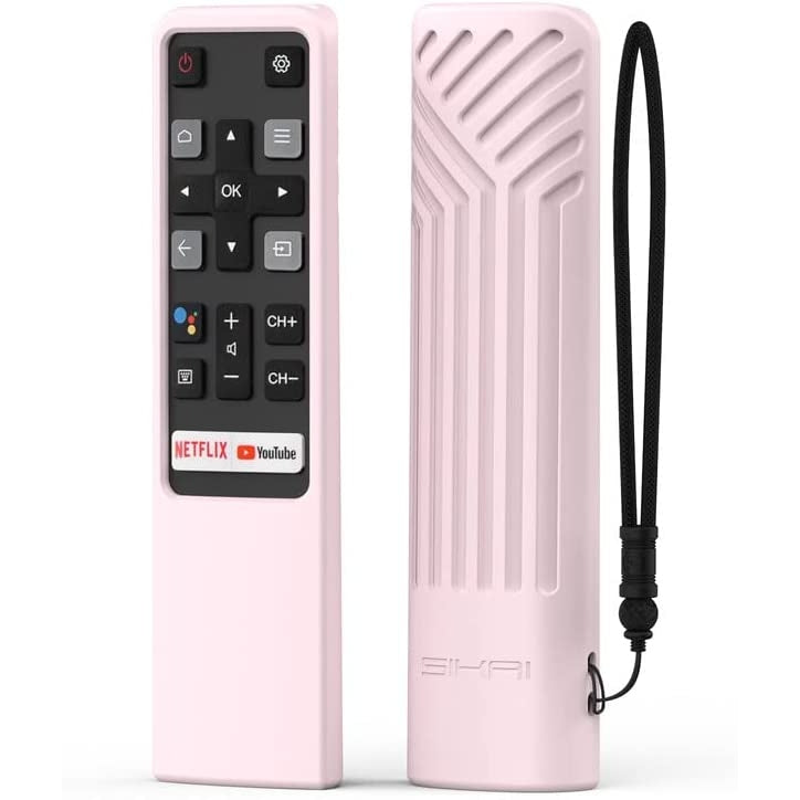 SIKAI silicone case compatible with TCL RC802V remote control, remote control for TCL EP680 S434 S334 S330 S430 Series Android HDR TV Remote Cover SIKAI CASE