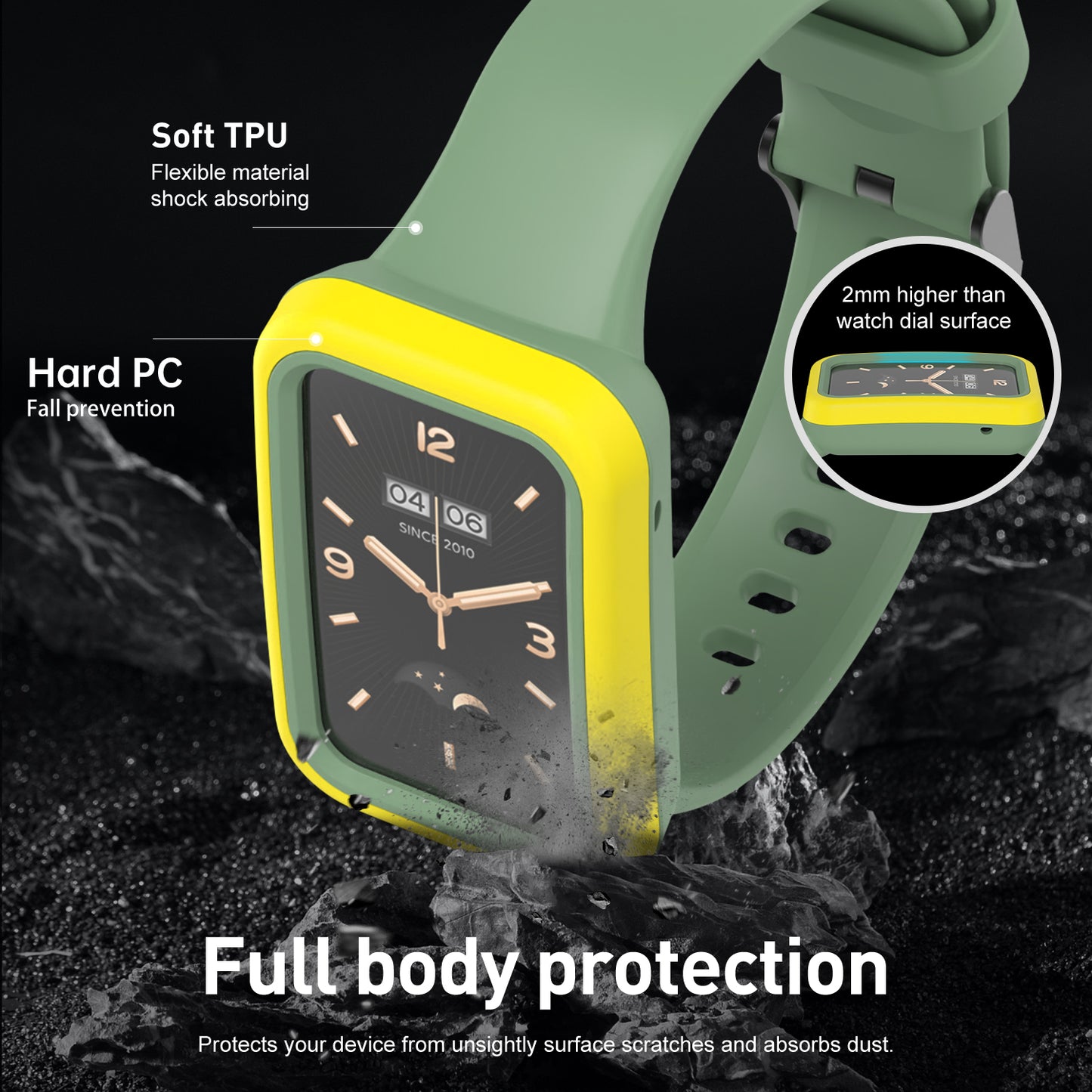 Silicon Case Strap for Xiaomi Mi Band 7 pro Replacement Wristband Bracelet for Mi Band 7Pro Smart Watch Accessories SIKAI CASE