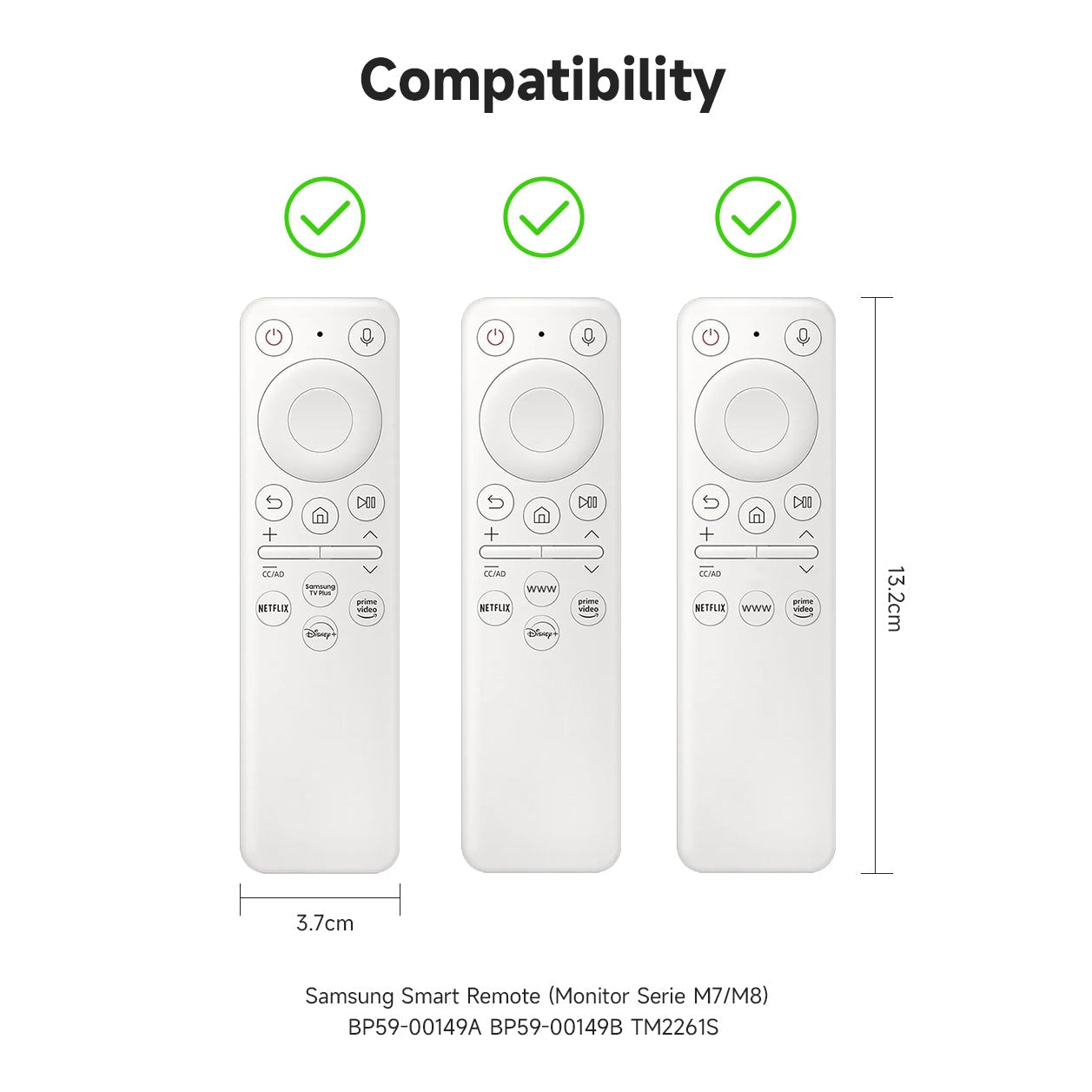 Silicone Case for Samsung Smart TV BP59-00149A BP59-00149B Solar Cell Remote Dustproof Cover for TM2261S Monitor Serie M7/M8 SIKAI CASE