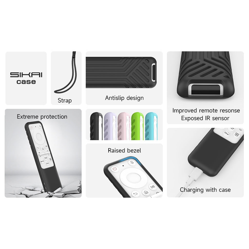 Silicone Case for Samsung Smart TV BP59-00149A BP59-00149B Solar Cell Remote Dustproof Cover for TM2261S Monitor Serie M7/M8 SIKAI CASE