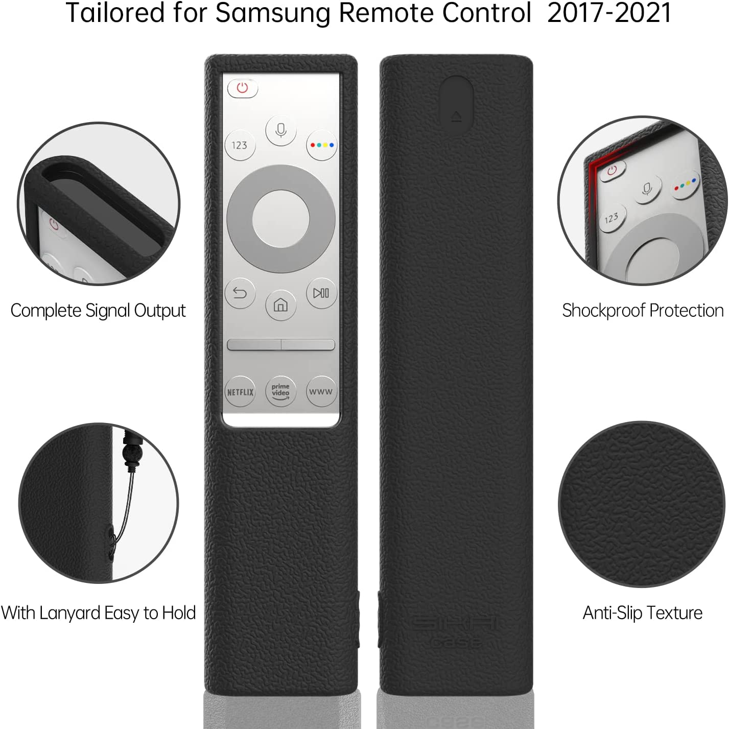 Silicone Cover for Samsung QLED TV Smart Remote Control Case BN59-01311 BN59-01327 BN59-01357 BN59-01363 TM1990C Protective Case SIKAI CASE