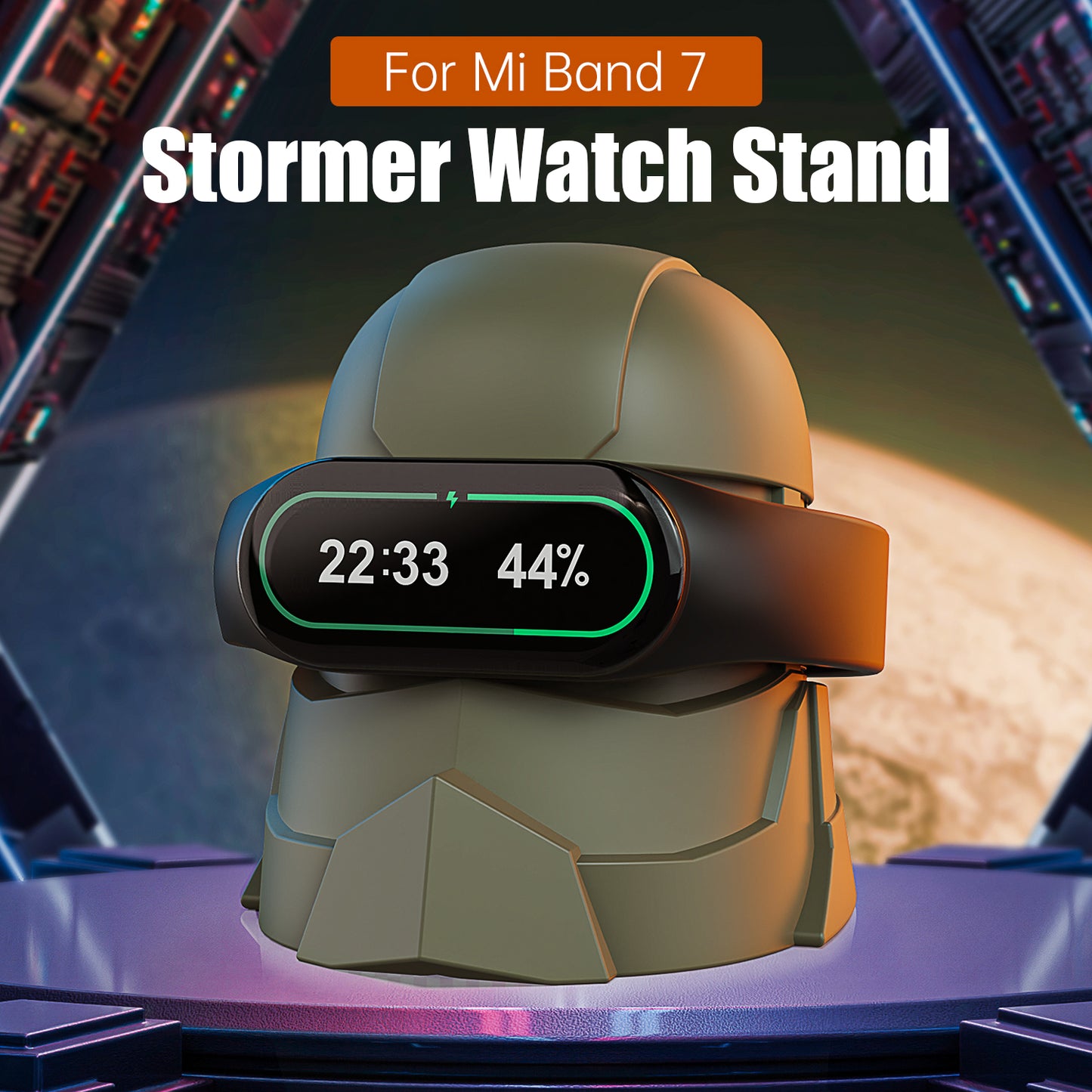 Stormer Silicone Stand for Xiaomi Mi Band 8Pro, 7 Pro / Redmi Smart Band Pro Charger Station Dock, Compatible with Xiaomi 8 Pro Smart Band SIKAI CASE