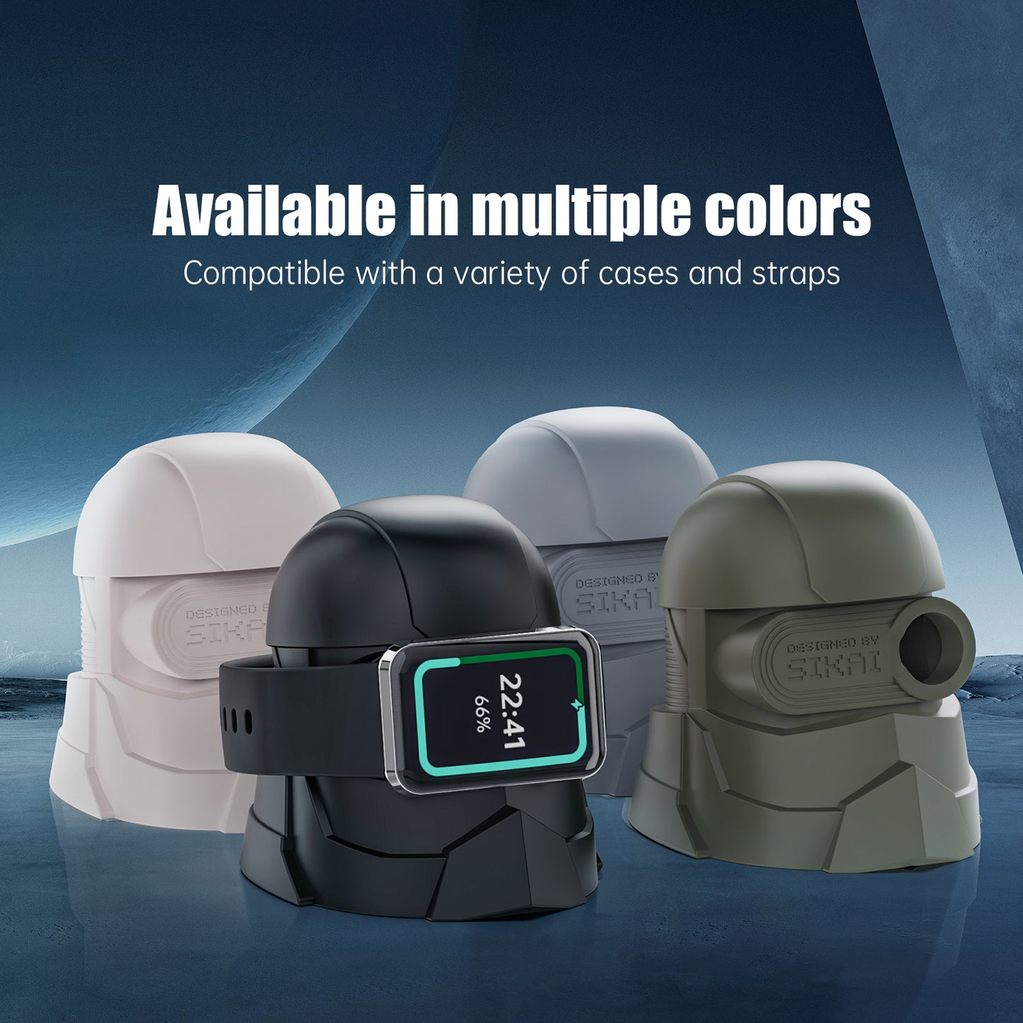 Stormer Silicone Stand for Xiaomi Mi Band 8Pro, 7 Pro / Redmi Smart Band Pro Charger Station Dock, Compatible with Xiaomi 8 Pro Smart Band SIKAI CASE