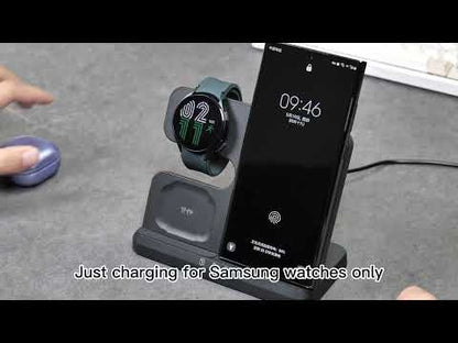 3 in 1 Wireless Charger Stand for Samsung S23/S22/S21 Ultra, S20 - 30W Fast Charging Dock for Watch 6/5, Buds2 Pro